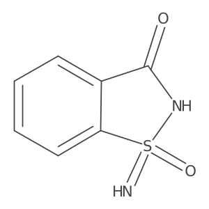 1-Imino-1-oxo-1,2-benzothiazol-3-one结构式