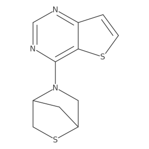 5-{Thieno[3,2-d]pyrimidin-4-yl}-2-thia-5-azabicyclo[2.2.1]heptane结构式