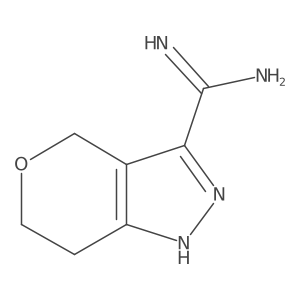 2,4,6,7-Tetrahydropyrano[4,3-c]pyrazole-3-carboximidamide Structure