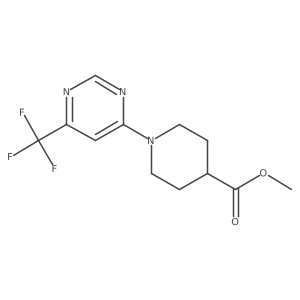 Methyl 1-[6-(trifluoromethyl)pyrimidin-4-yl]piperidine-4-carboxylate Structure