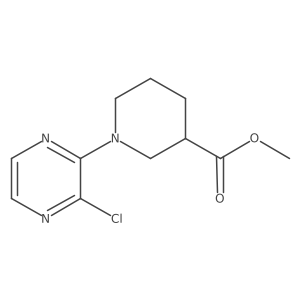 Methyl 1-(3-chloropyrazin-2-yl)piperidine-3-carboxylate Structure