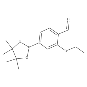2-Ethoxy-4-(tetramethyl-1,3,2-dioxaborolan-2-yl)benzaldehyde Structure