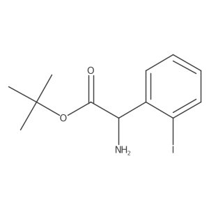 Tert-butyl 2-amino-2-(2-iodophenyl)acetate Structure
