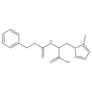 2-{[(benzyloxy)carbonyl]amino}-3-(5-methyl-1H-pyrazol-1-yl)propanoic acid Structure
