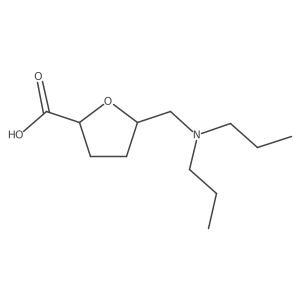 rac-(2R,5S)-5-[(dipropylamino)methyl]oxolane-2-carboxylic acid结构式