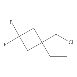1-(Chloromethyl)-1-ethyl-3,3-difluorocyclobutane结构式