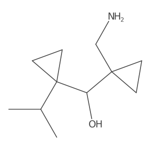 [1-(Aminomethyl)cyclopropyl][1-(propan-2-yl)cyclopropyl]methanol Structure