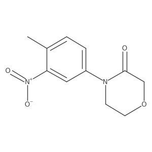 4-(4-Methyl-3-nitrophenyl)morpholin-3-one Structure