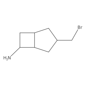 3-(Bromomethyl)bicyclo[3.2.0]heptan-6-amine结构式