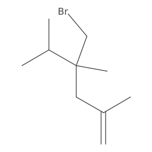 4-(Bromomethyl)-2,4,5-trimethylhex-1-ene Structure