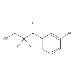 3-(3-Aminophenyl)-3-fluoro-2,2-dimethylpropan-1-ol Structure
