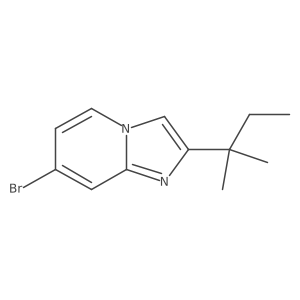 7-Bromo-2-(2-methylbutan-2-yl)imidazo[1,2-a]pyridine Structure