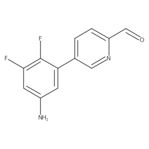 5-(5-Amino-2,3-difluorophenyl)pyridine-2-carbaldehyde结构式