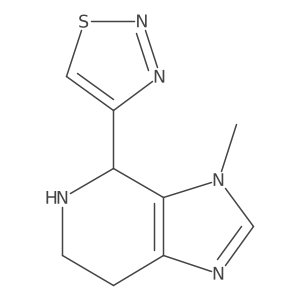 4-{3-methyl-3H,4H,5H,6H,7H-imidazo[4,5-c]pyridin-4-yl}-1,2,3-thiadiazole结构式