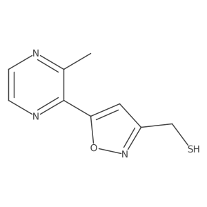[5-(3-Methylpyrazin-2-yl)-1,2-oxazol-3-yl]methanethiol结构式