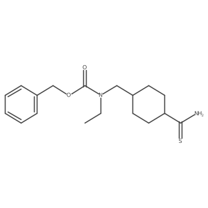 benzyl N-[(4-carbamothioylcyclohexyl)methyl]-N-ethylcarbamate Structure