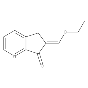 6-(ethoxymethylidene)-5H,6H,7H-cyclopenta[b]pyridin-7-one Structure