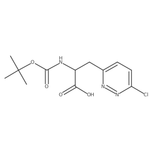 2-{[(Tert-butoxy)carbonyl]amino}-3-(6-chloropyridazin-3-yl)propanoic acid Structure