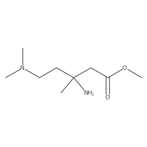 Methyl 3-amino-5-(dimethylamino)-3-methylpentanoate结构式