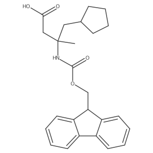 4-cyclopentyl-3-({[(9H-fluoren-9-yl)methoxy]carbonyl}amino)-3-methylbutanoic acid Structure