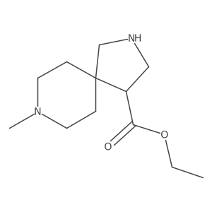 Ethyl 8-methyl-2,8-diazaspiro[4.5]decane-4-carboxylate结构式