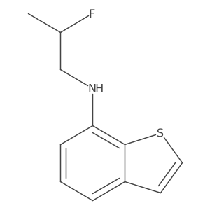 N-(2-fluoropropyl)-1-benzothiophen-7-amine结构式
