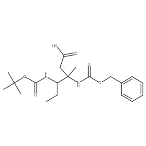 3-{[(Benzyloxy)carbonyl]amino}-4-{[(tert-butoxy)carbonyl]amino}-3-methylhexanoic acid Structure