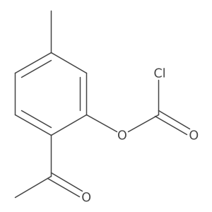 2-Acetyl-5-methylphenyl chloroformate结构式