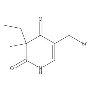 5-(Bromomethyl)-3-ethyl-3-methyl-1,2,3,4-tetrahydropyridine-2,4-dione Structure
