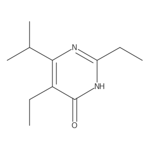 2,5-Diethyl-6-(propan-2-yl)pyrimidin-4-ol Structure