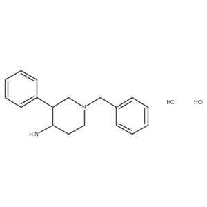 1-Benzyl-3-phenylpiperidin-4-amine dihydrochloride结构式