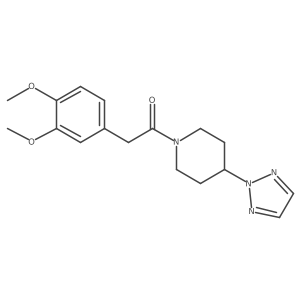 1-(4-(2H-1,2,3-triazol-2-yl)piperidin-1-yl)-2-(3,4-dimethoxyphenyl)ethanone Structure