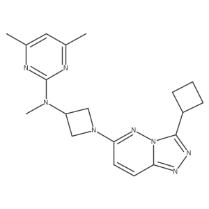 N-(1-{3-cyclobutyl-[1,2,4]triazolo[4,3-b]pyridazin-6-yl}azetidin-3-yl)-N,4,6-trimethylpyrimidin-2-amine结构式