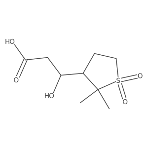 (3S)-3-(2,2-dimethyl-1,1-dioxo-1lambda6-thiolan-3-yl)-3-hydroxypropanoic acid Structure