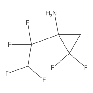 2,2-Difluoro-1-(1,1,2,2-tetrafluoroethyl)cyclopropan-1-amine Structure