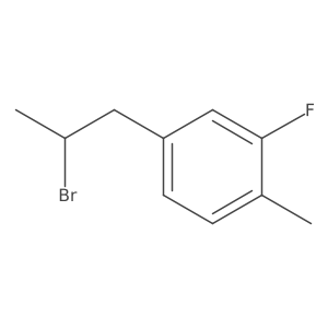 4-(2-Bromopropyl)-2-fluoro-1-methylbenzene Structure