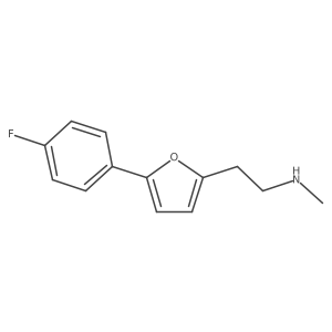 {2-[5-(4-Fluorophenyl)furan-2-yl]ethyl}(methyl)amine Structure