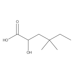 2-Hydroxy-4,4-dimethylhexanoic acid Structure