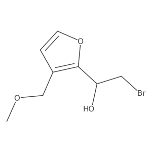 2-Bromo-1-[3-(methoxymethyl)furan-2-yl]ethan-1-ol Structure