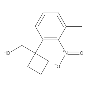 [1-(3-Methyl-2-nitrophenyl)cyclobutyl]methanol结构式