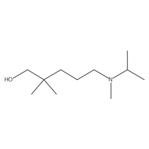 2,2-Dimethyl-5-[methyl(propan-2-yl)amino]pentan-1-ol Structure