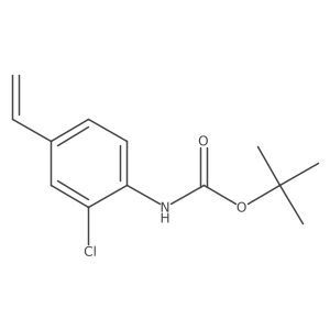 tert-butyl N-(2-chloro-4-ethenylphenyl)carbamate结构式