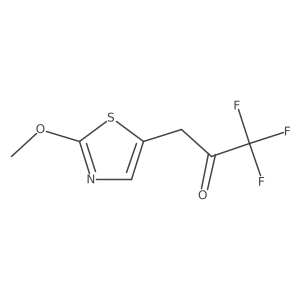 1,1,1-Trifluoro-3-(2-methoxy-1,3-thiazol-5-yl)propan-2-one结构式