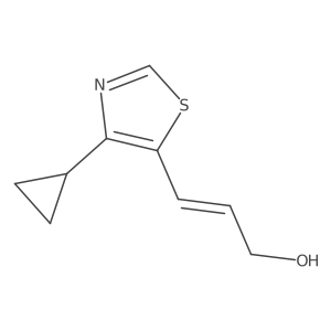 3-(4-Cyclopropyl-1,3-thiazol-5-yl)prop-2-en-1-ol Structure