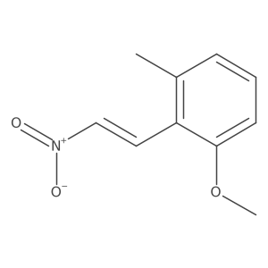 1-Methoxy-3-methyl-2-(2-nitroethenyl)benzene结构式