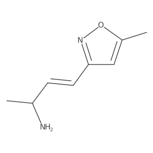 4-(5-Methyl-1,2-oxazol-3-yl)but-3-en-2-amine结构式