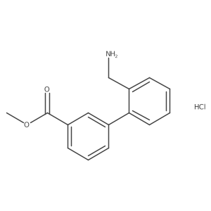 Methyl 3-[2-(aminomethyl)phenyl]benzoate hydrochloride Structure