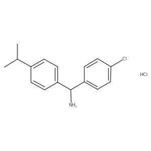 (4-Chlorophenyl)-(4-propan-2-ylphenyl)methanamine;hydrochloride Structure