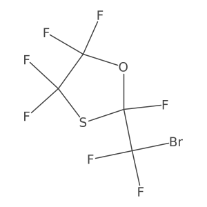 2-(Bromodifluoromethyl)-2,4,4,5,5-pentafluoro-1,3-oxathiolane Structure