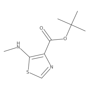 Tert-butyl 5-(methylamino)-1,3-thiazole-4-carboxylate Structure